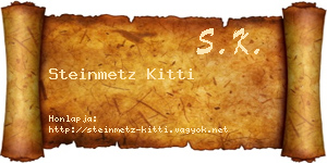 Steinmetz Kitti névjegykártya